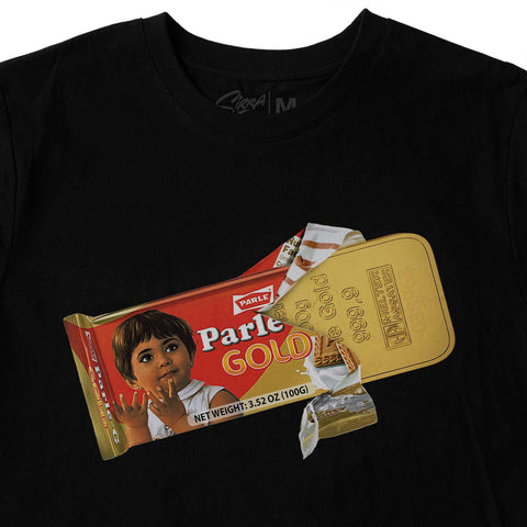 sirra golden biscuits tee detail